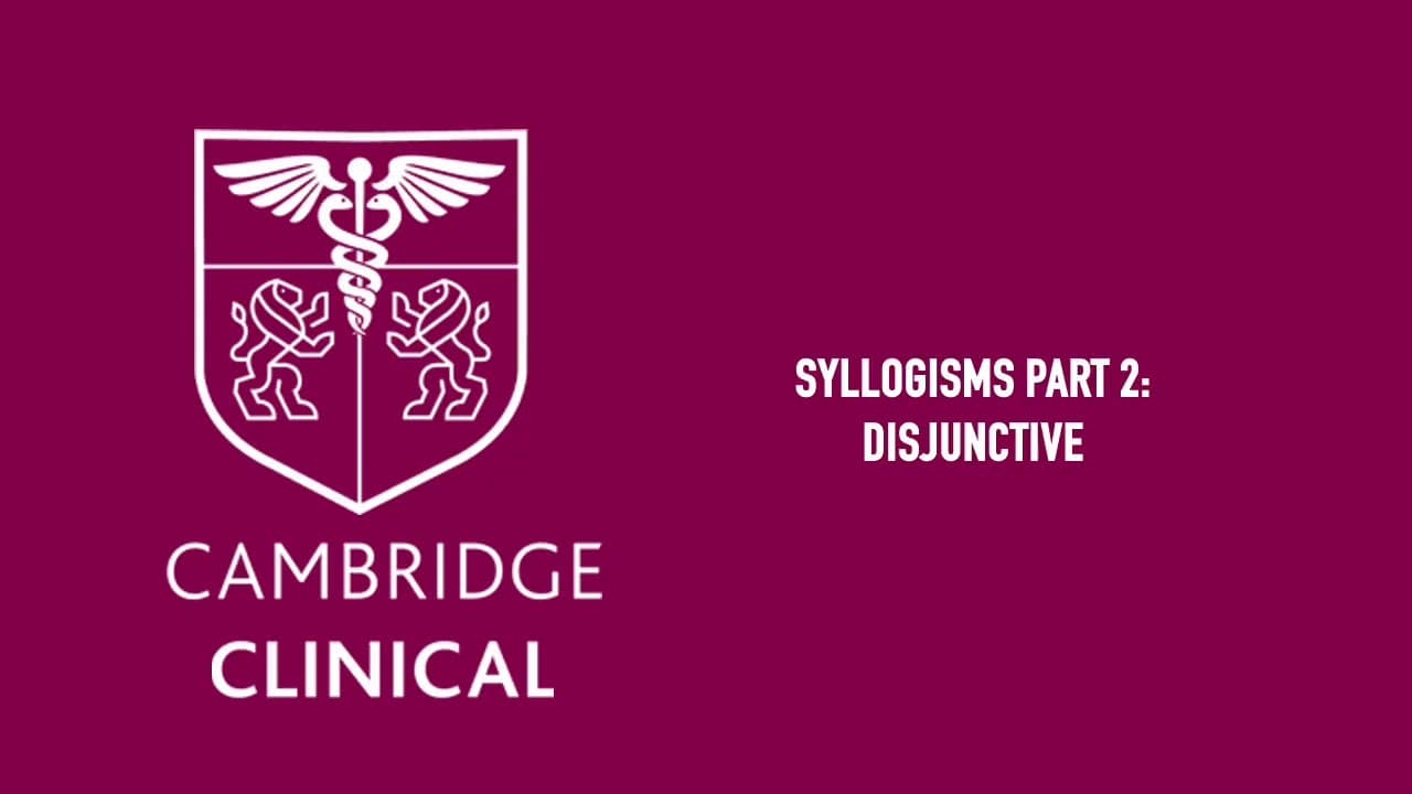 Decision Making 2: Disjunctive Syllogisms